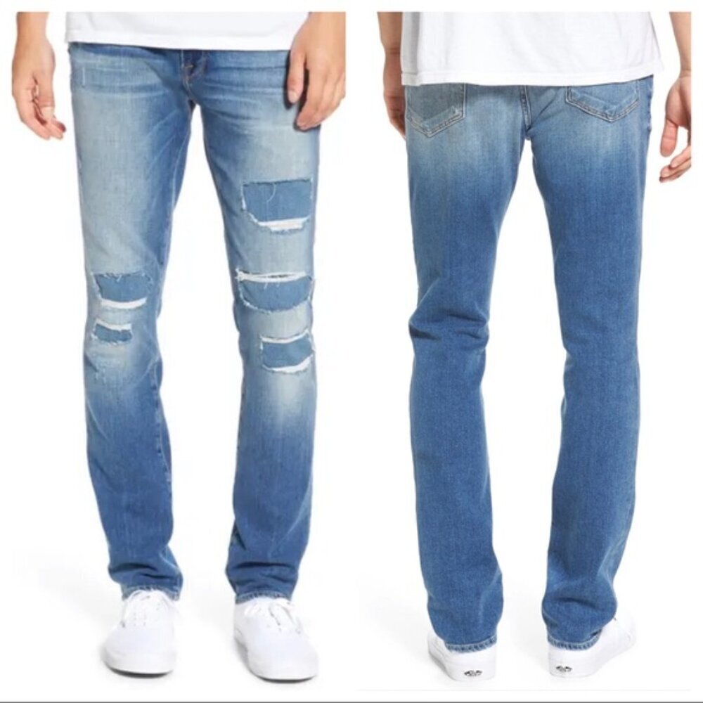 Frame L’Homme Skinny Jeans in Frazier